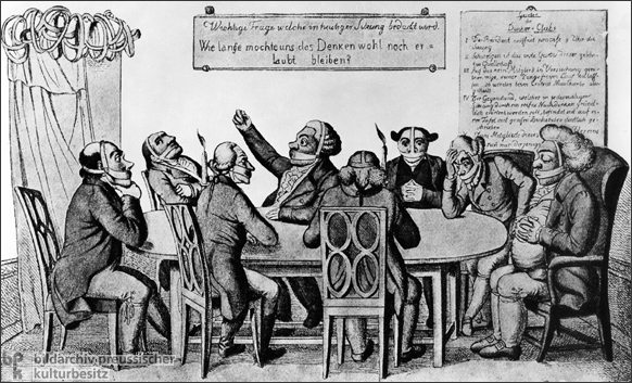 „Der Denker-Club”: Pressezensur und die Unterdrückung des freien Wortes (1819) 